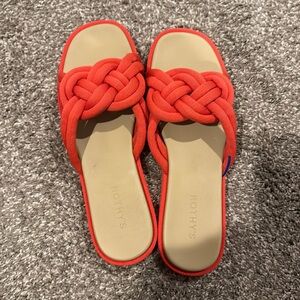 Worn once. Rothy’s “The Summer Sandal”